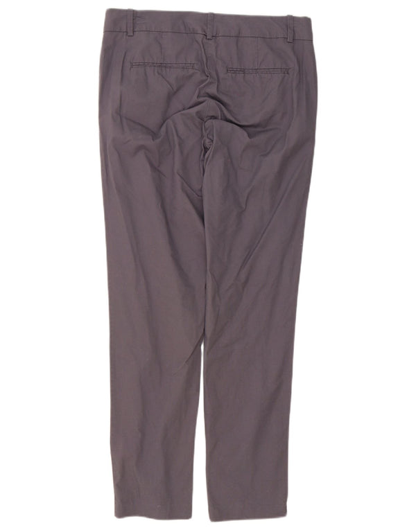 Warehouse Womens Slim Chino Trousers UK 10 Small W30 L30 Grey Cotton