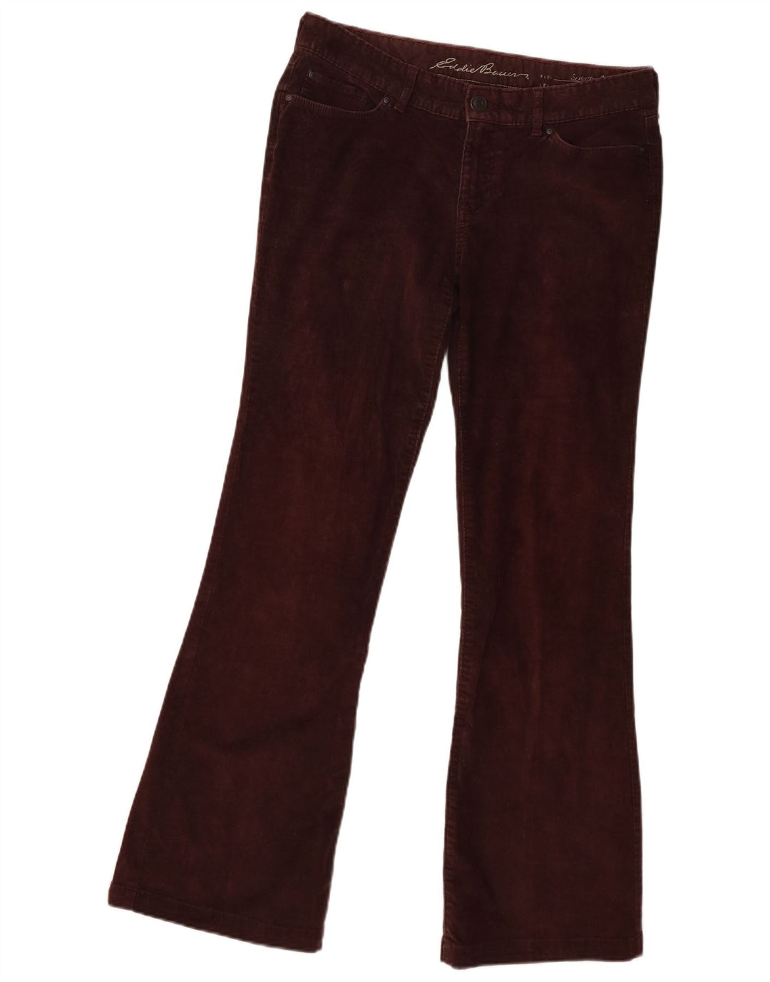 Eddie Bauer Dame Bootcut Corduroy Bukser US 4 Small W30 L30 Brown