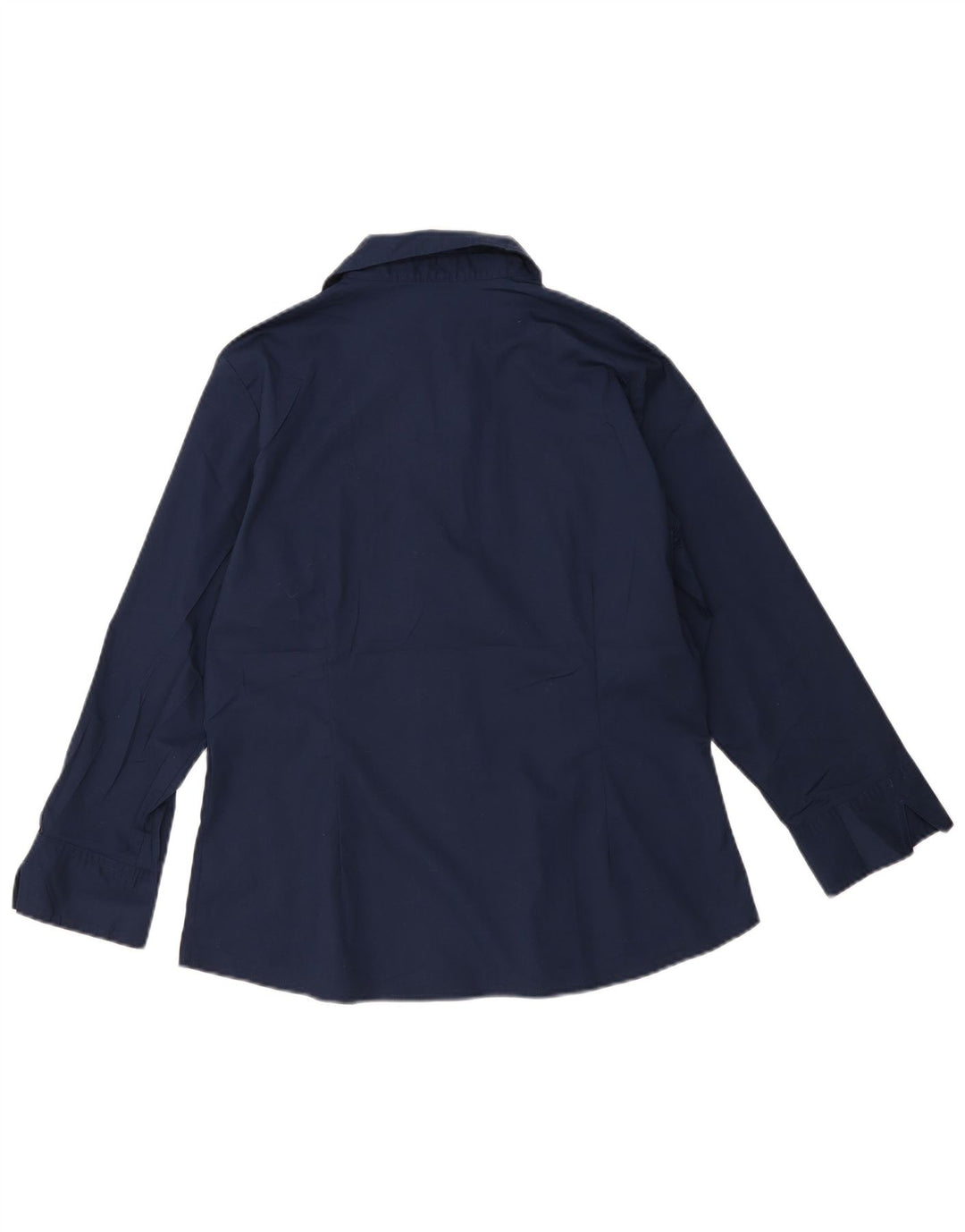 LEE Womens Riders Shirt UK 16 Large Navy Blue Cotton
