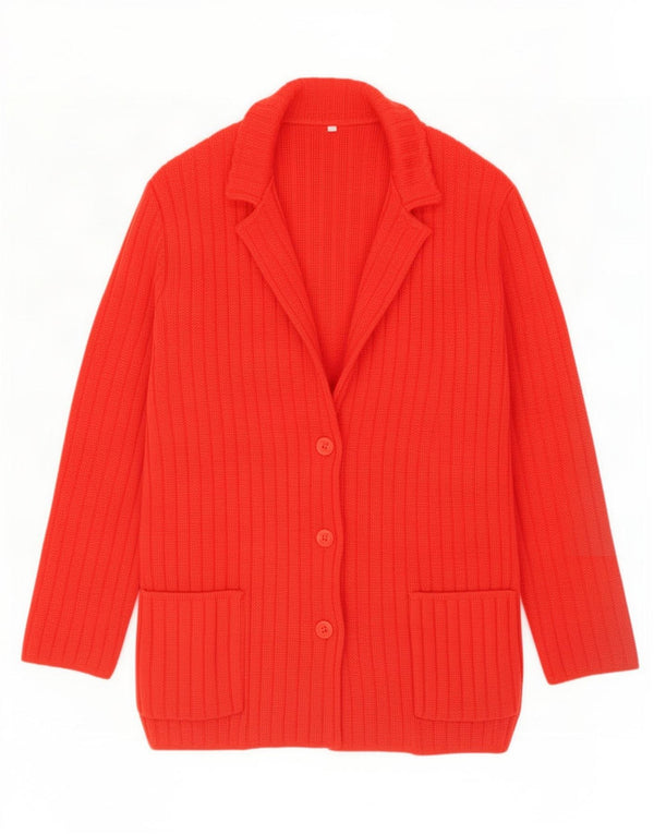 Vintage Womens Cardigan Sweater UK 16 Large Red