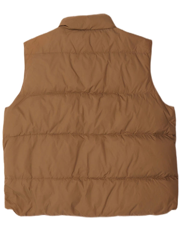 Napapijri Herre Vendbar Grafisk Polstret Gilet UK 44 2XL Brun Polyester