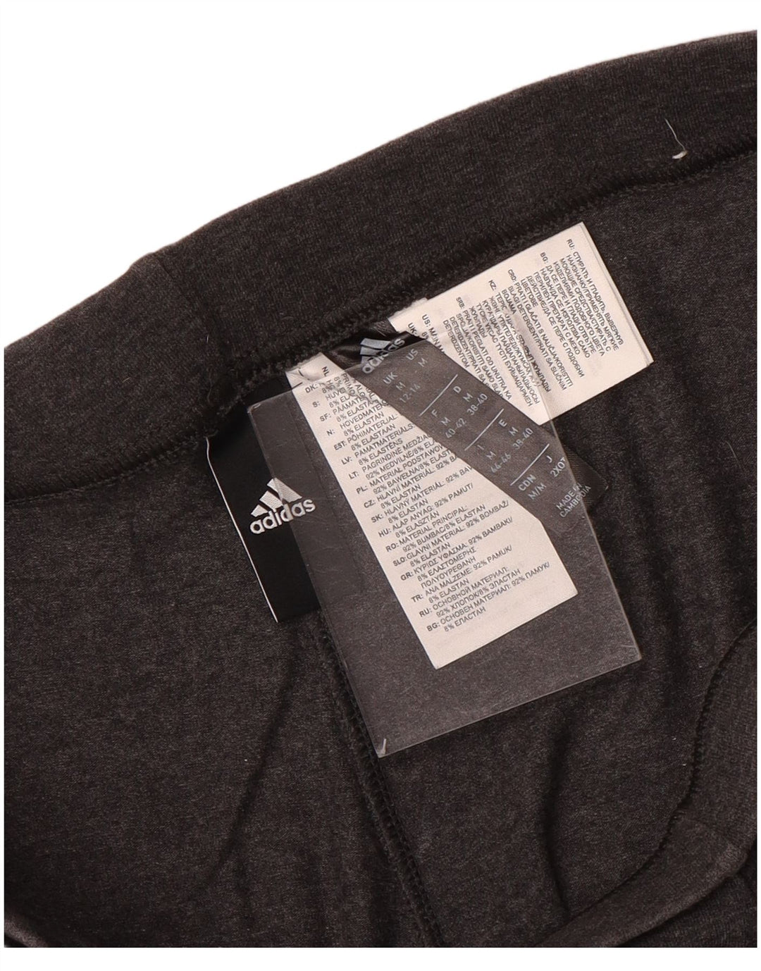 Adidas Grafiske Leggings til kvinder UK 12/14 Medium Grey Bomuld