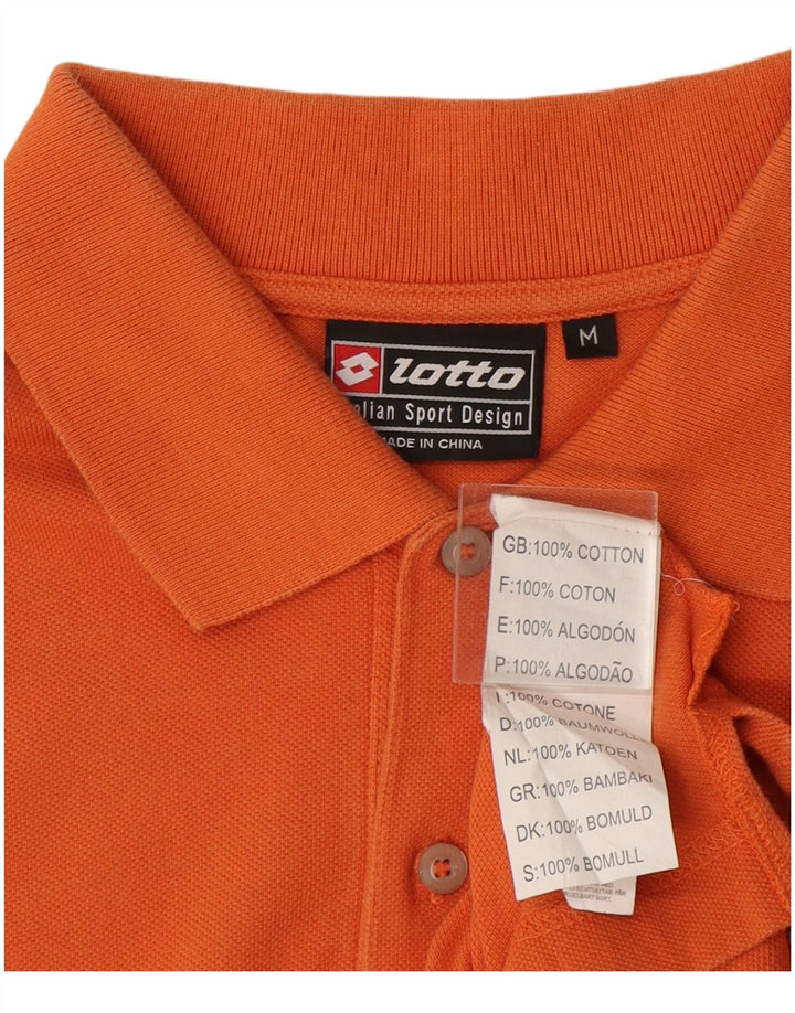 Lotto Herre Polo Shirt Medium Orange Bomuld