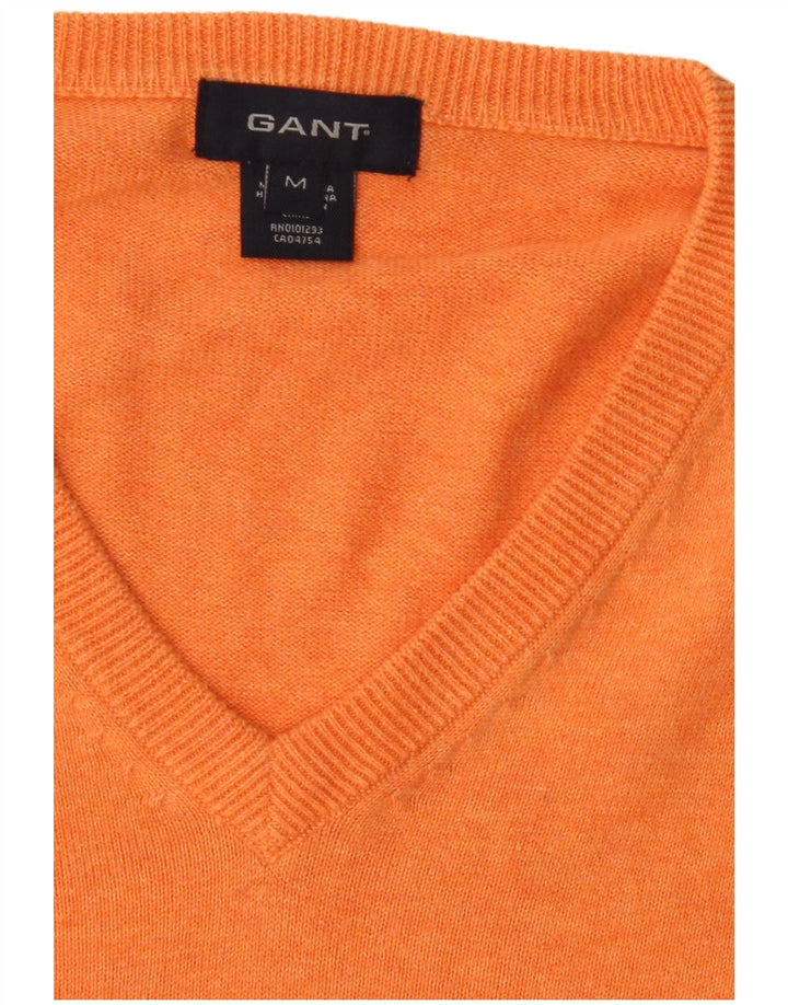 Gant Herre V-hals sweater Medium Orange Bomuld