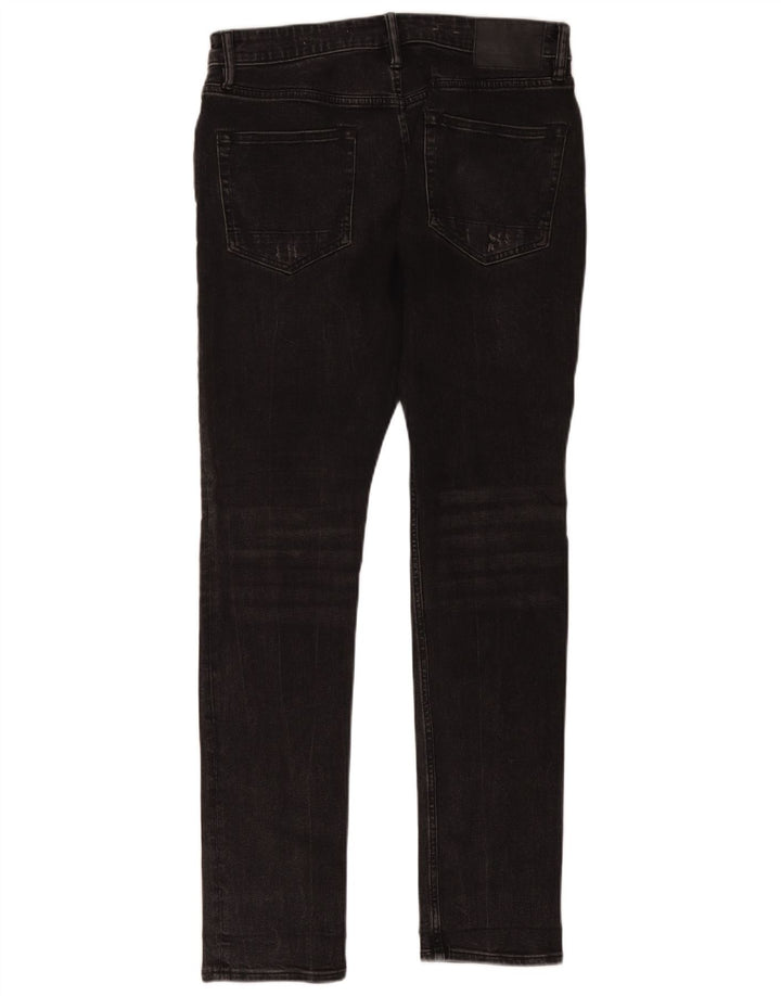 All Saints Herre Distressed Slim Jeans W30 L32 Sort Bomuld