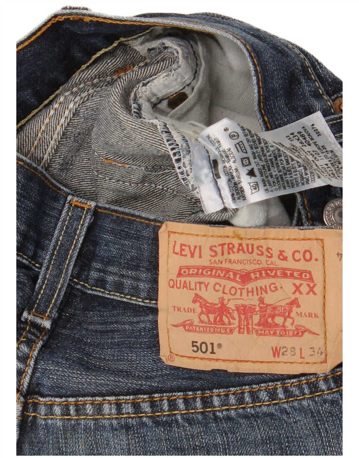 Levi's Womens 501 denimshorts W28 Medium Blue Bomuld