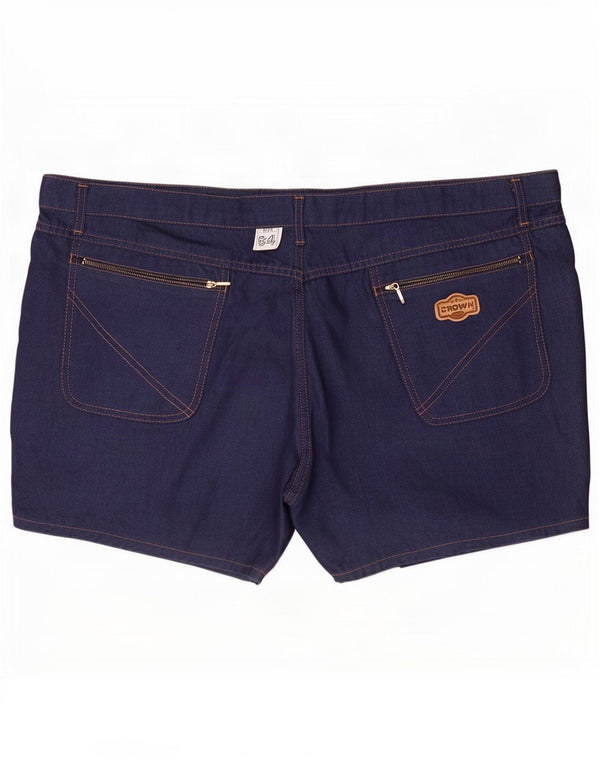 Crown denimshorts til kvinder 4XL W46 marineblå