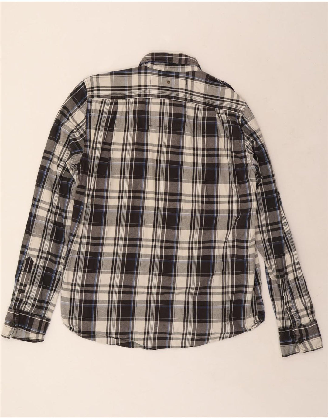 SUPERDRY Flanellskjorte til mænd 2XL Grå Plaid