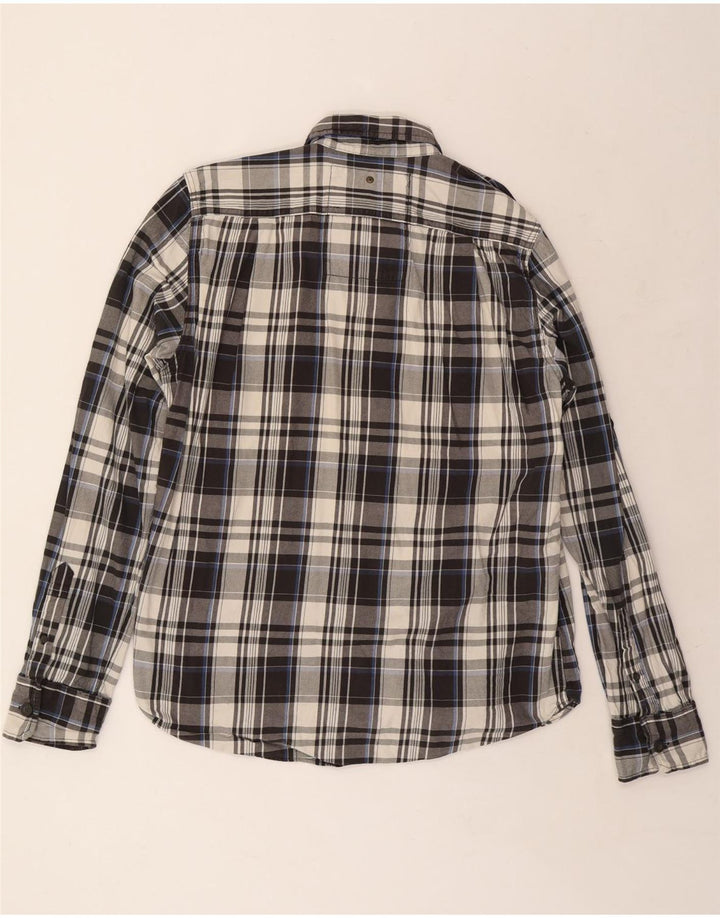 SUPERDRY Flanellskjorte til mænd 2XL Grå Plaid