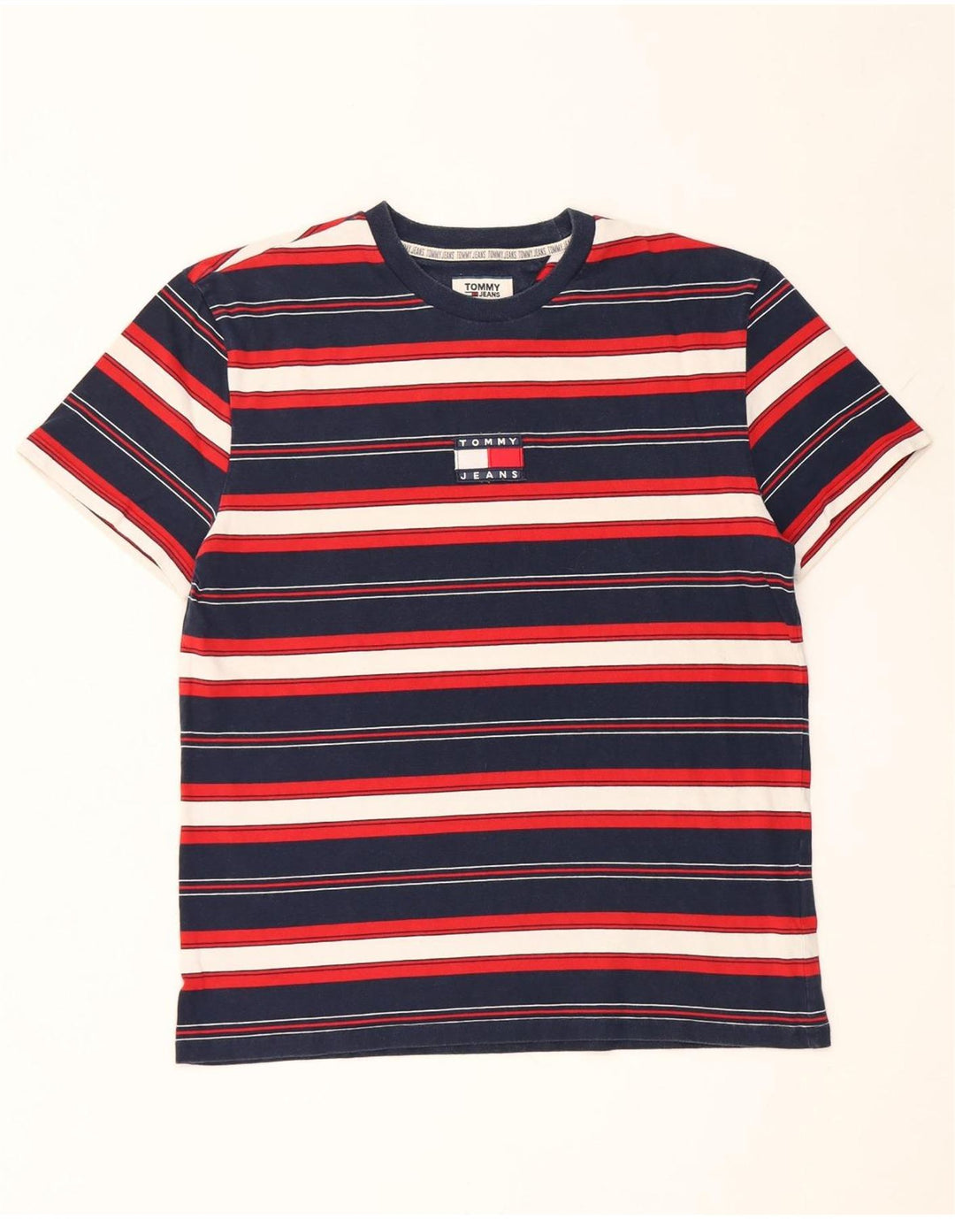Tommy Hilfiger Herre T-Shirt Top Stor Marineblå
