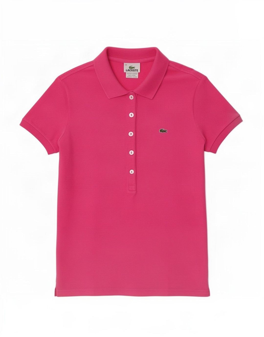Lacoste Dame Polo Shirt EU 38 Medium Pink Bomuld