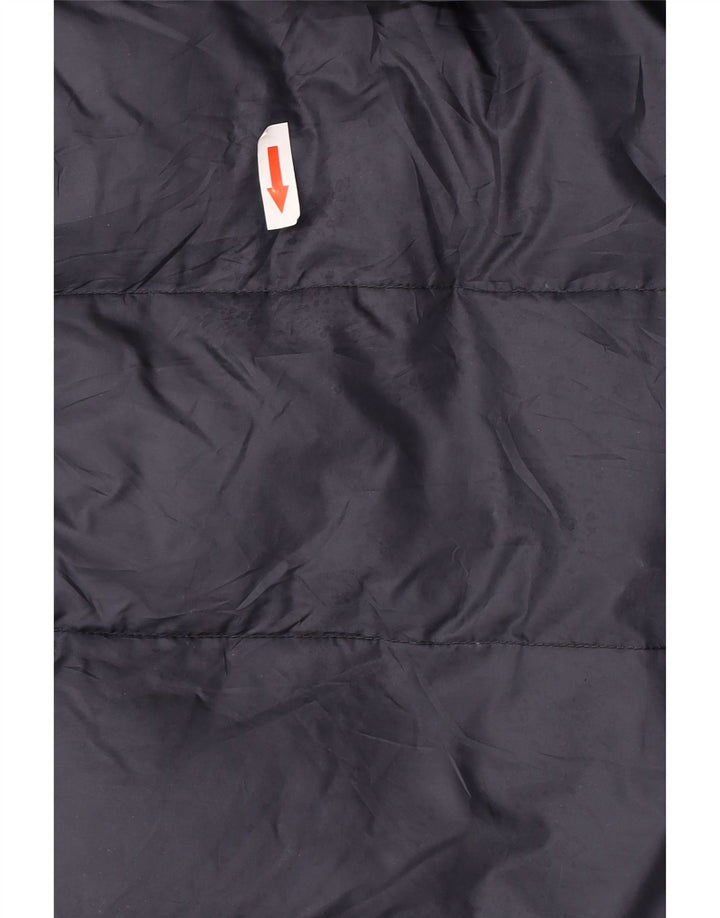 Dacks polstret frakke med hætte til kvinder UK 16 Large Navy Blue Polyester