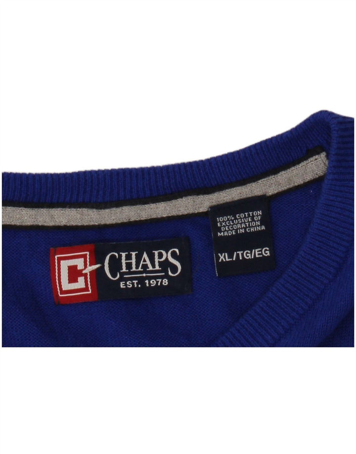 CHAPS Herrevest Tank Top XL Blå Bomuld