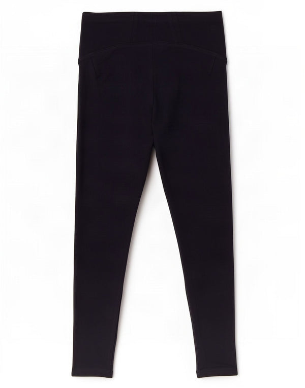 Marks & Spencer Womens Crop Leggings UK 12 Medium Navy Blue Viscose