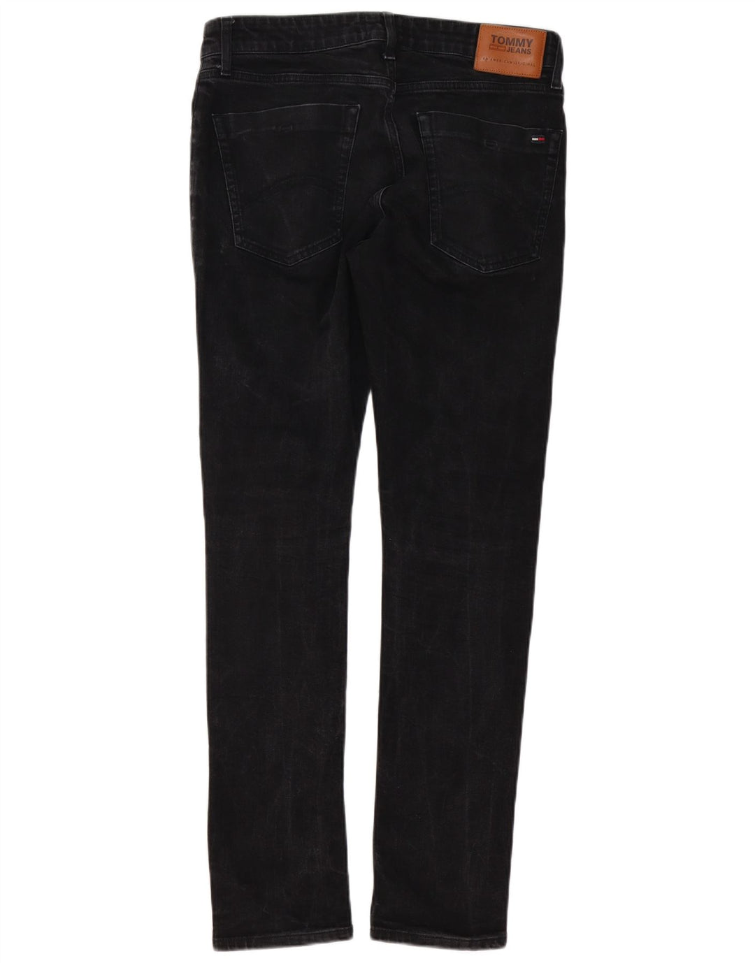 Tommy Hilfiger Herre Slim Jeans W33 L32 Sort Bomuld