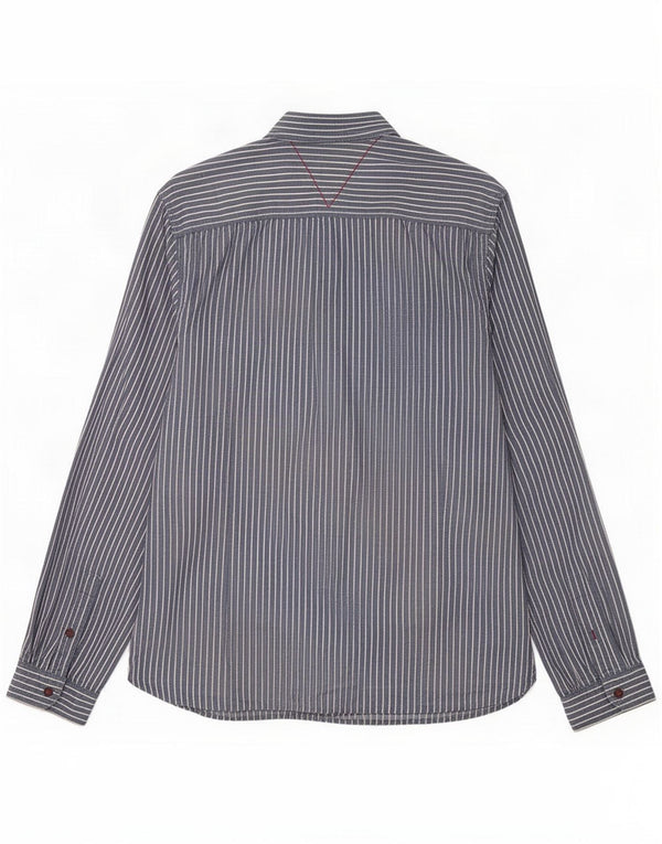 White Stuff Herre Classic Fit skjorte 2XL marineblå nålestribet bomuld