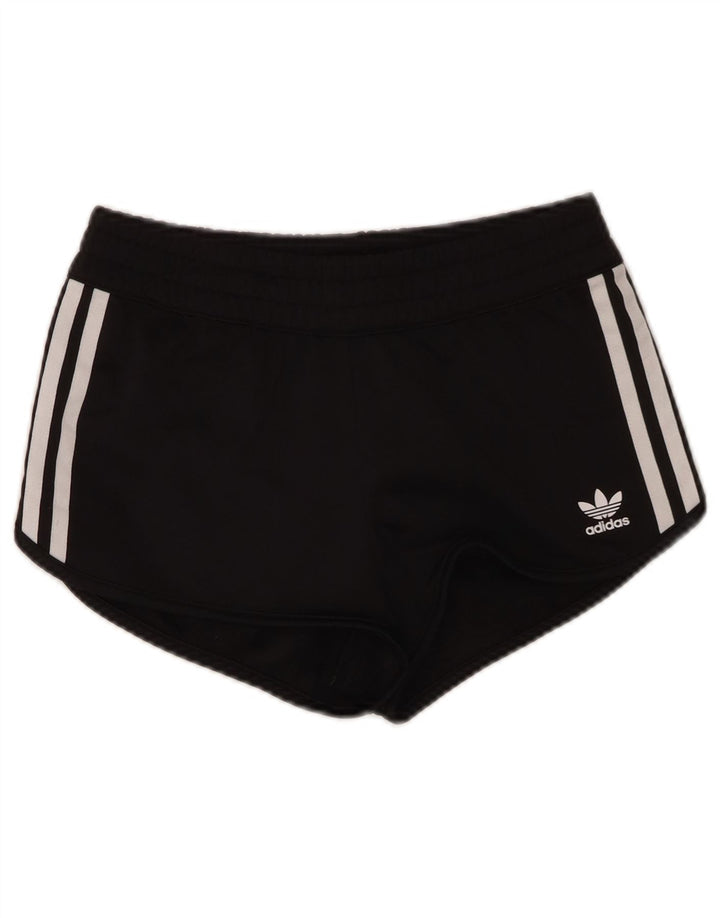 Adidas sportsshorts til kvinder UK 10 Small Black Polyester