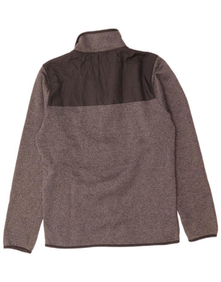 Columbia træningsdragt til mænd, topjakke, medium grå farveblok polyester