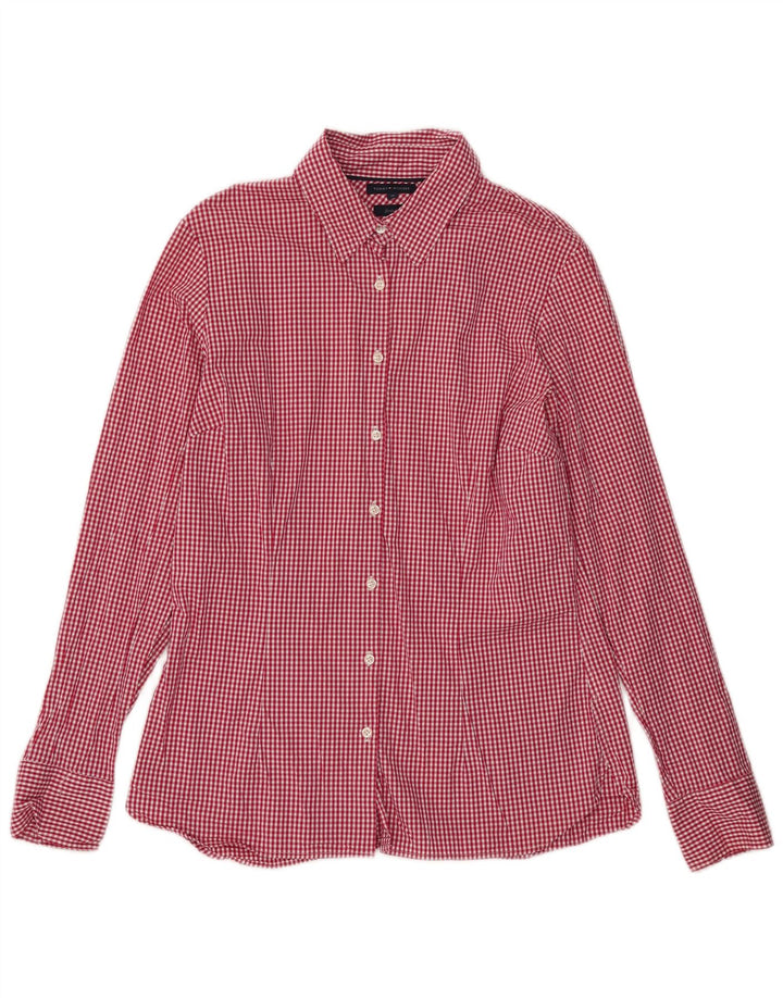 Tommy Hilfiger Dameskjorte US 12 Large Red Gingham Cotton