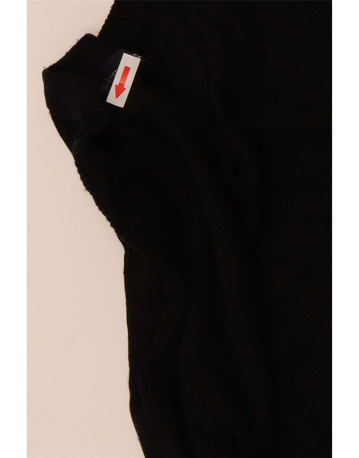 Marks & Spencer Dame Boat Neck Jumper Sweater UK 12 Medium Black Viscose