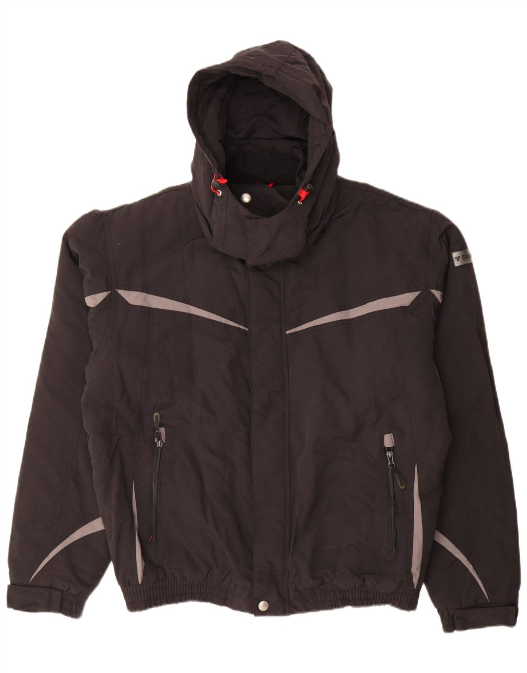 Brugi Herre Hættevindjakke UK 42 XL Sort Colourblock Polyester