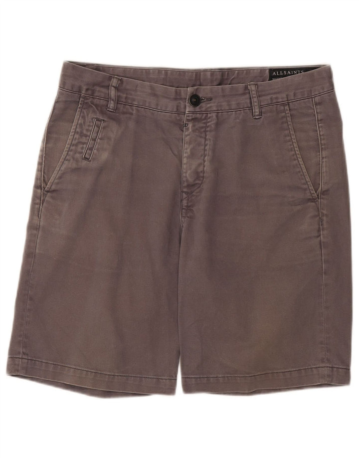 All Saints Herre Chino Shorts W31 Medium Grey Bomuld