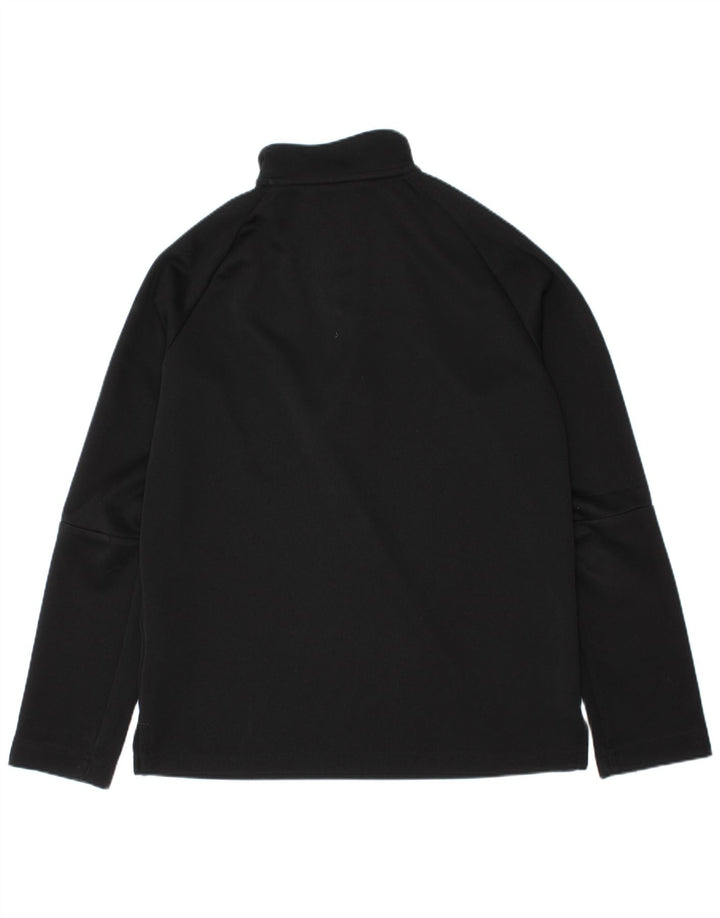 Adidas Boys Climalite Pullover med lynlås-hals træningsdragt Top 9-10 år Sort