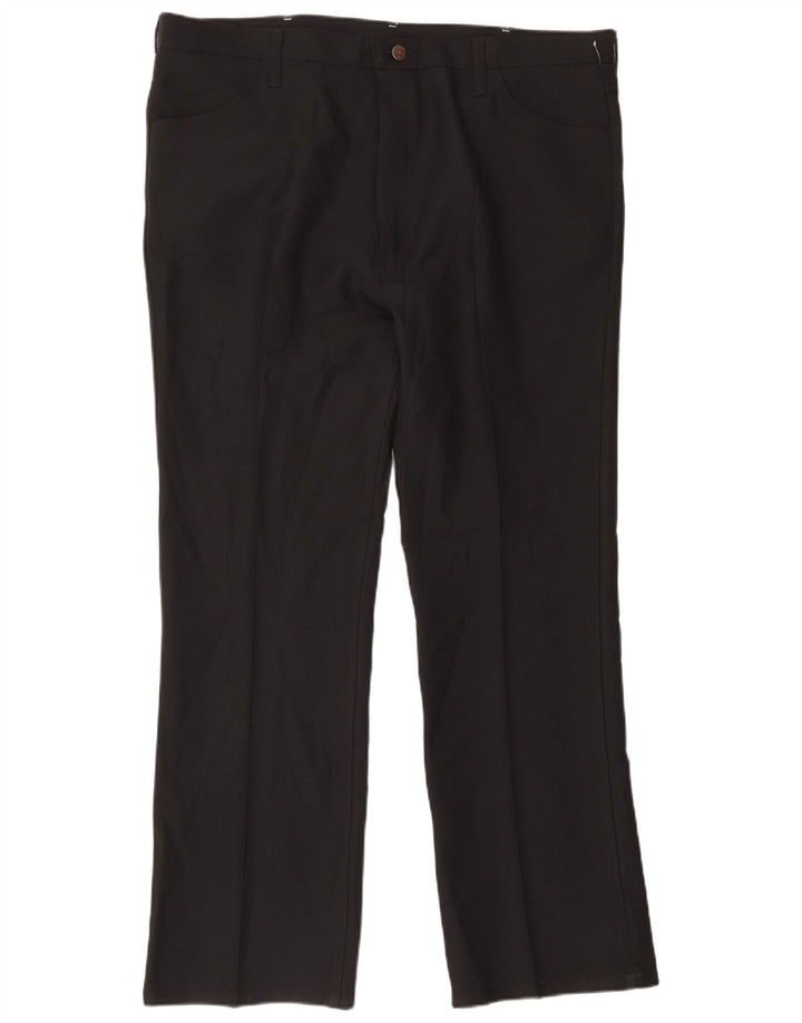 Wrangler Straight Casual Bukser til mænd W42 L32 Sort polyester