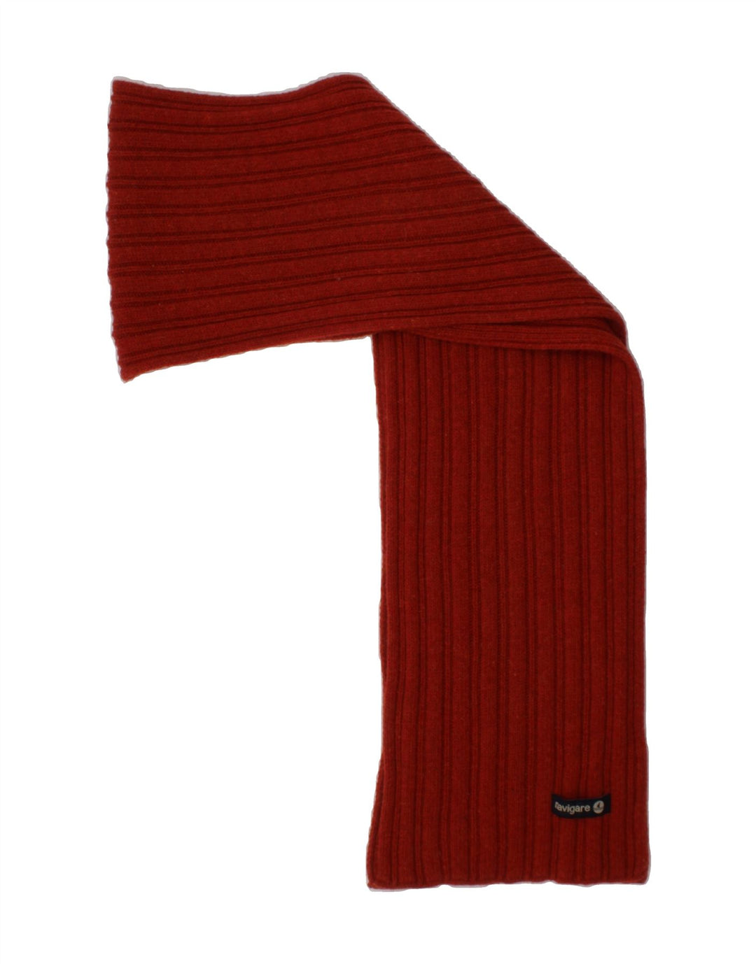 NAVIGARE Mens Knit Rectangle Scarf One Size Orange Wool Winter Vintage Navigare and Second-Hand Navigare from Messina Hembry 