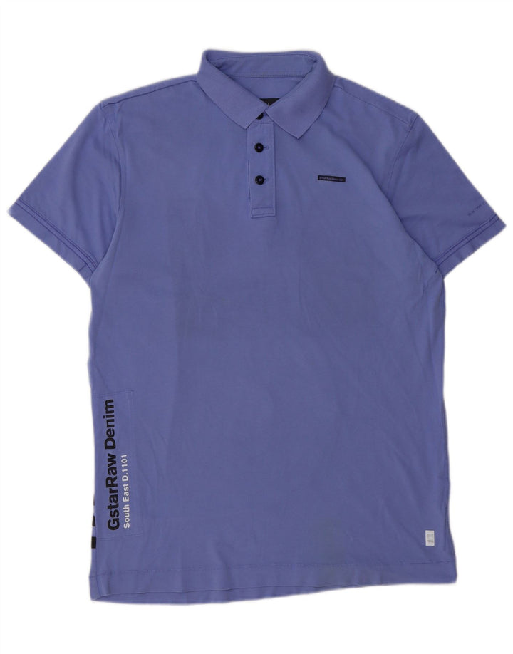 G-STAR Grafisk poloshirt til mænd Stor lilla bomuld