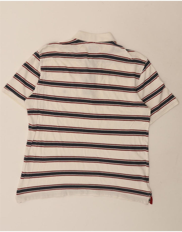 Champion Herre Easy Fit Polo Shirt Stor hvid stribet