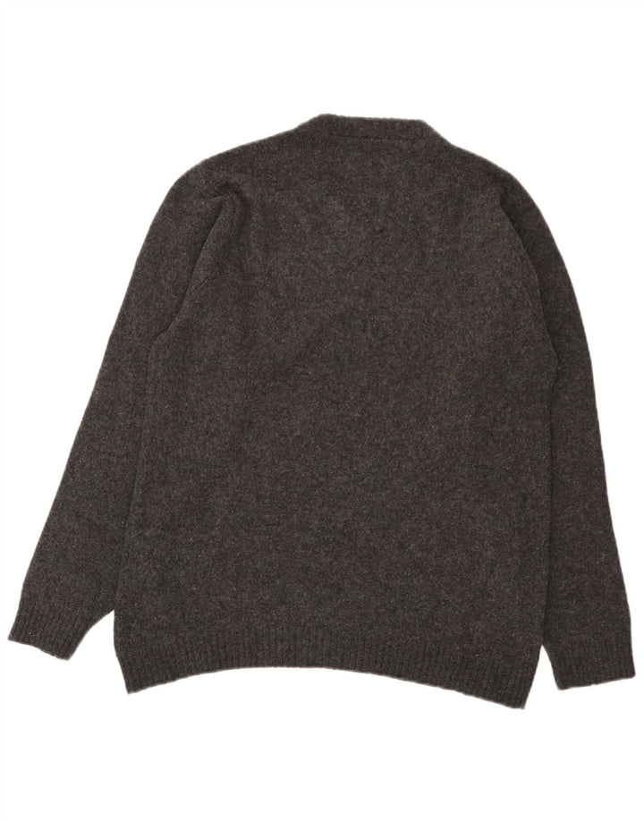 Tommy Hilfiger Herre V-hals sweater lille grå lammeuld