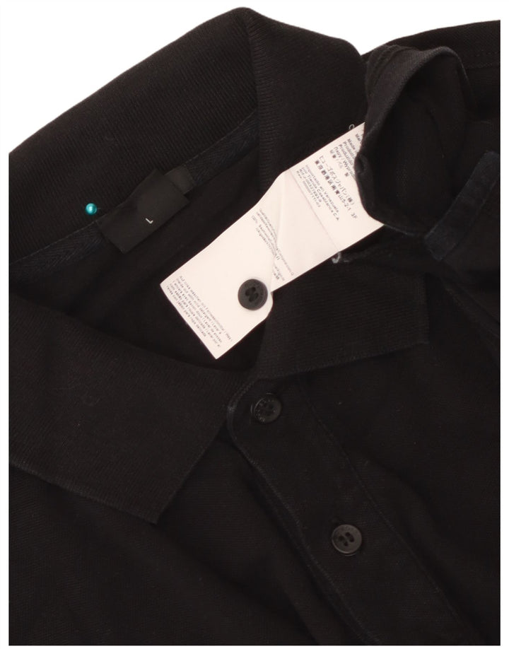 Hugo Boss Poloshirt til mænd Stor sort bomuld