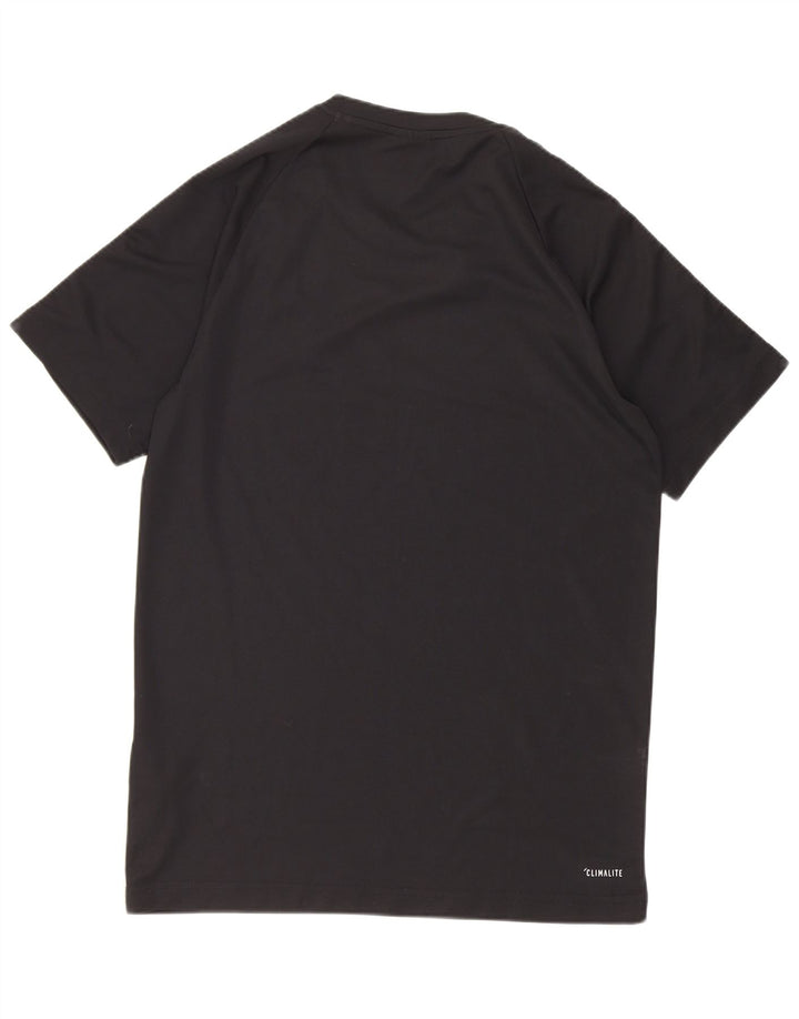 Adidas Herre Climalite T-Shirt Top Lille Sort Polyester