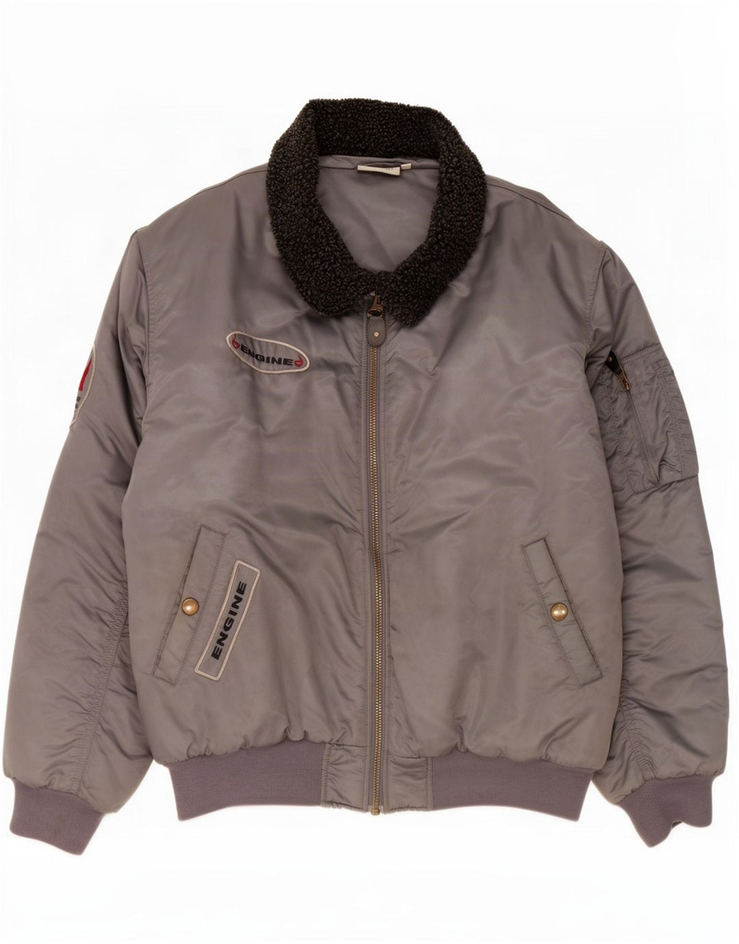 Identisk polstret herrejakke IT 56/58 XL Grå Colourblock Nylon