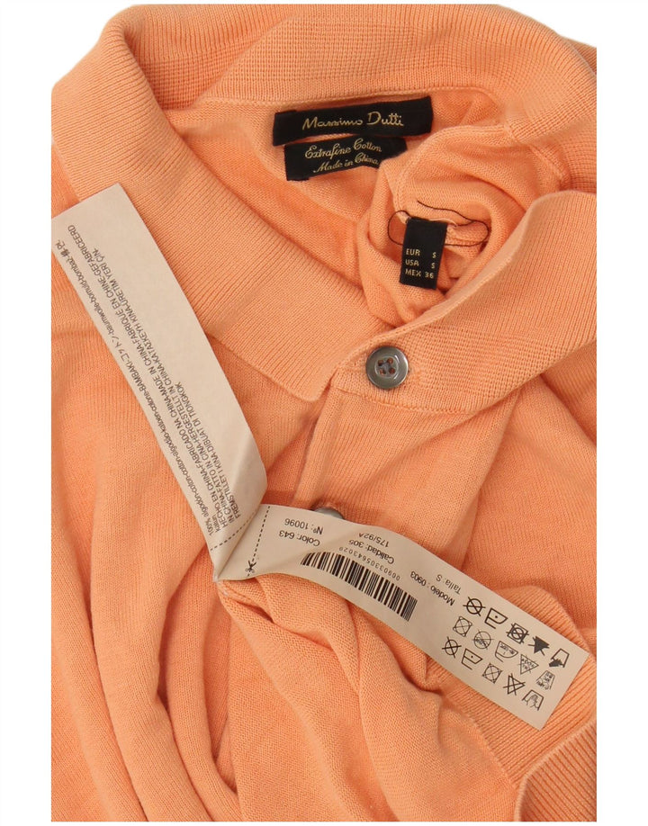 Massimo Dutti Herre Polo Shirt Lille Orange Bomuld