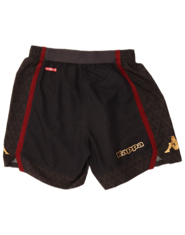 KAPPA Womens FC Torino grafiske sportsshorts UK 8 Small Black Polyester