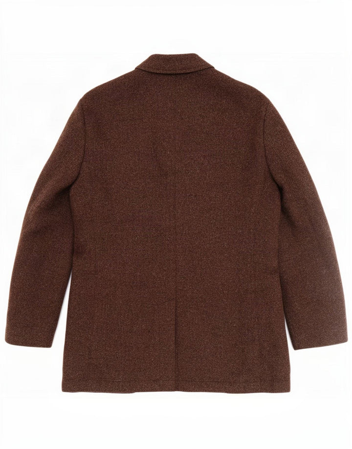 Fabio Inghirami Herre 2-knaps blazerjakke IT 54 2XL Brun Virgin Wool