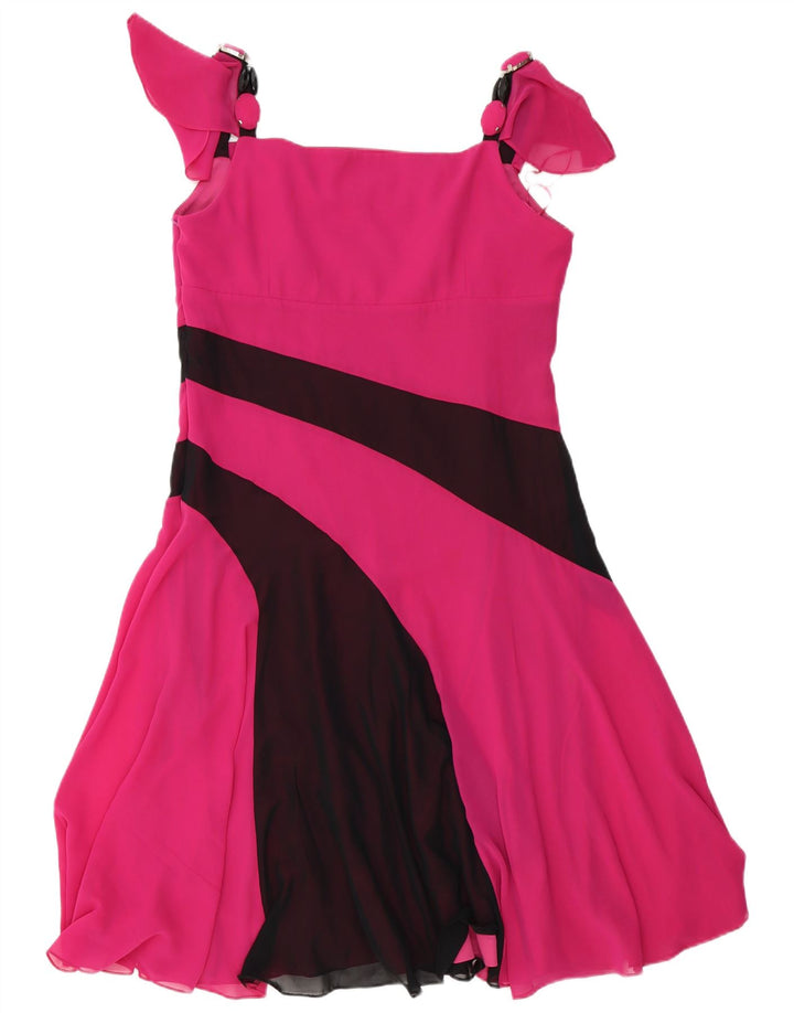Gattinoni Dame A-Line Kjole IT 48 XL Pink Colourblock Polyester