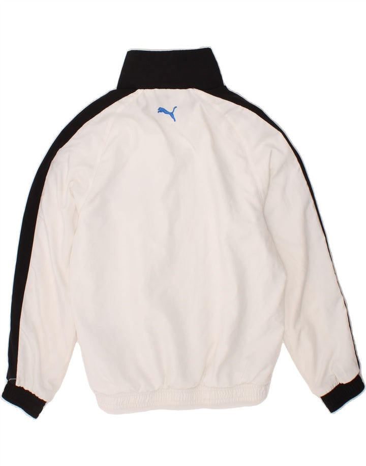 PUMA Boys Graphic Tracksuit Top Jacket 5-6 Years  White Colourblock Vintage Puma and Second-Hand Puma from Messina Hembry 