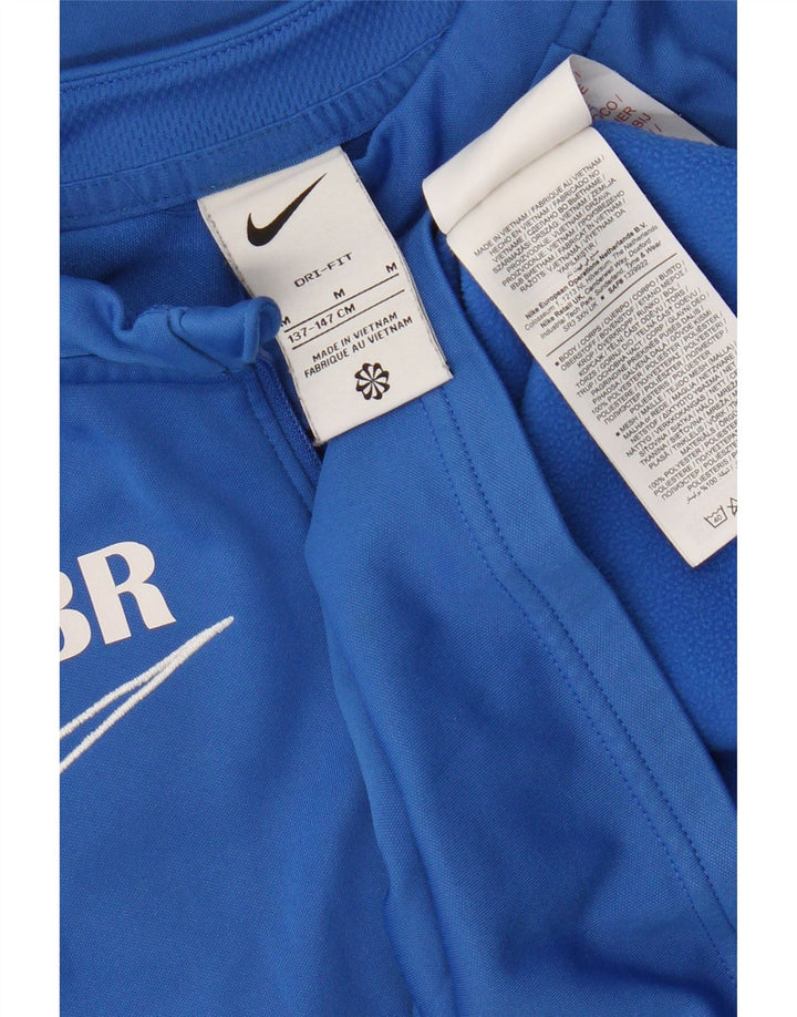 Nike Boys Grafisk Top Langærmet 10-11 år Medium Blue Colourblock