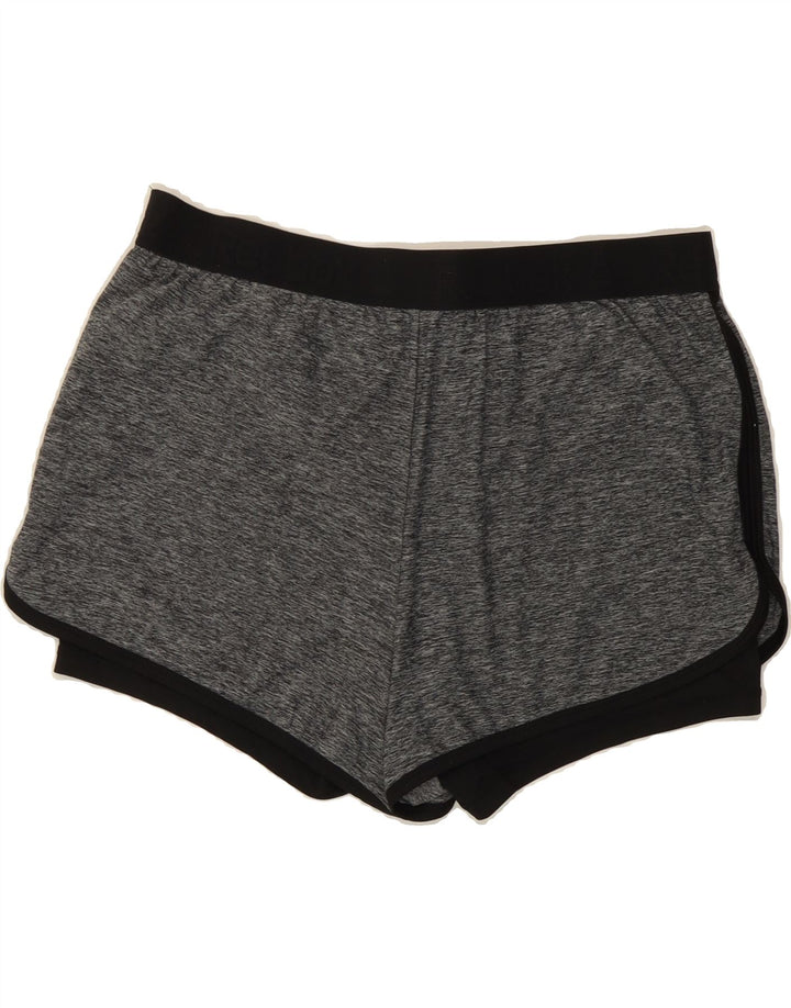 REEBOK Womens Sport Shorts UK 16 Large Grey Colourblock Vintage Reebok and Second-Hand Reebok from Messina Hembry 