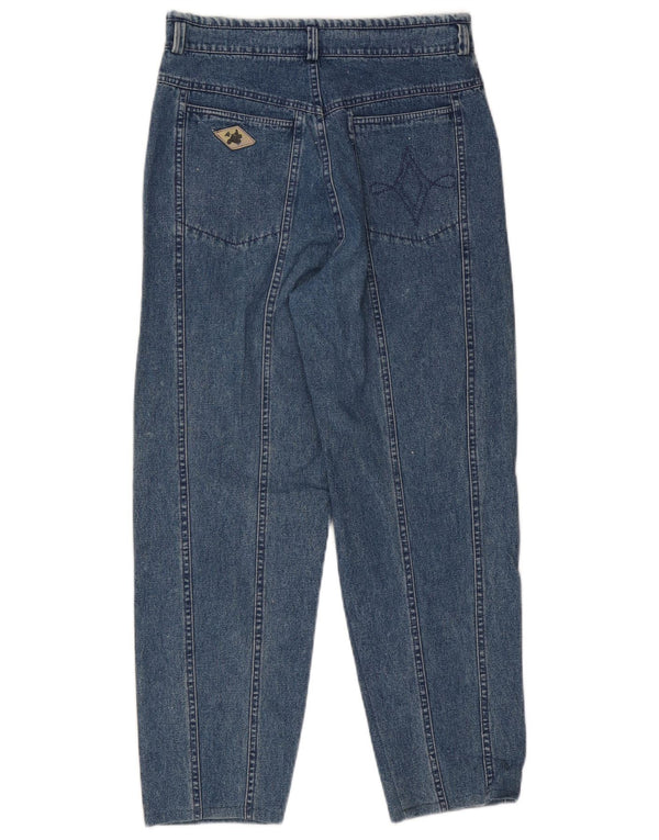 Vintage kvinders højtaljede koniske jeans IT 46 Large W30 L26 Blå