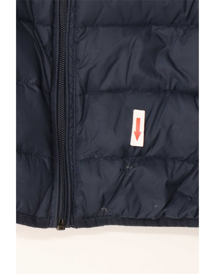 Benetton Dame Polstret Jakke UK 10 Small Navy Blue