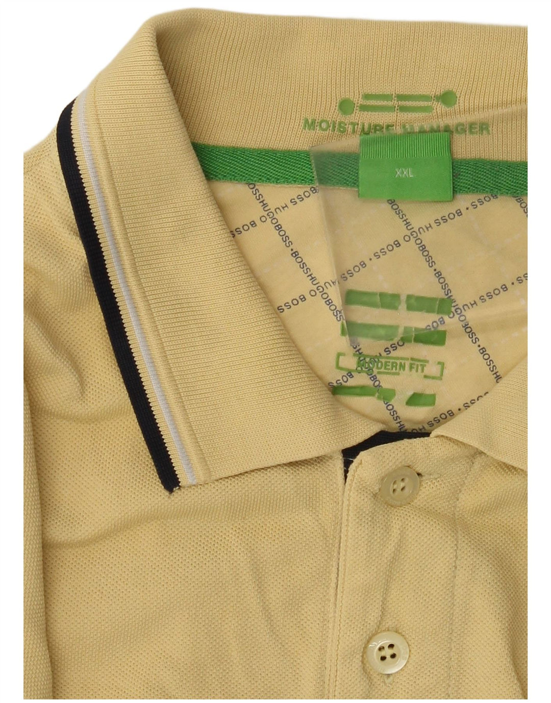 HUGO BOSS Herre poloshirt 2XL Gul