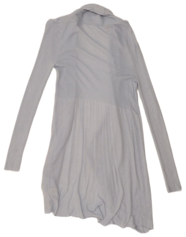 Phase Eight Womens Longline Open Cardigan Sweater UK 8 Small  Blue Viscose