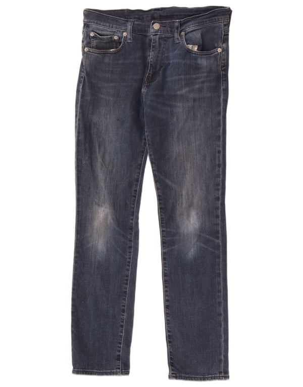 Levi's Womens 512 tilspidsede jeans W30 L30 Marineblå bomuld
