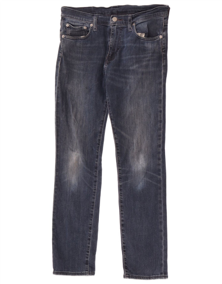 Levi's Womens 512 tilspidsede jeans W30 L30 Marineblå bomuld