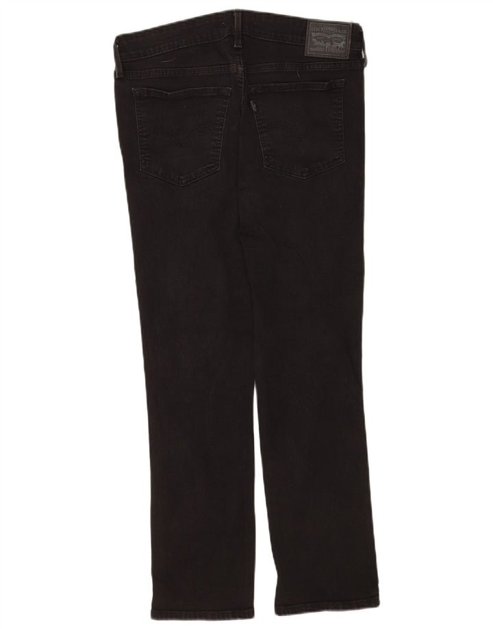 Levi's Dame 712 Slim Jeans W29 L27 Sort Bomuld