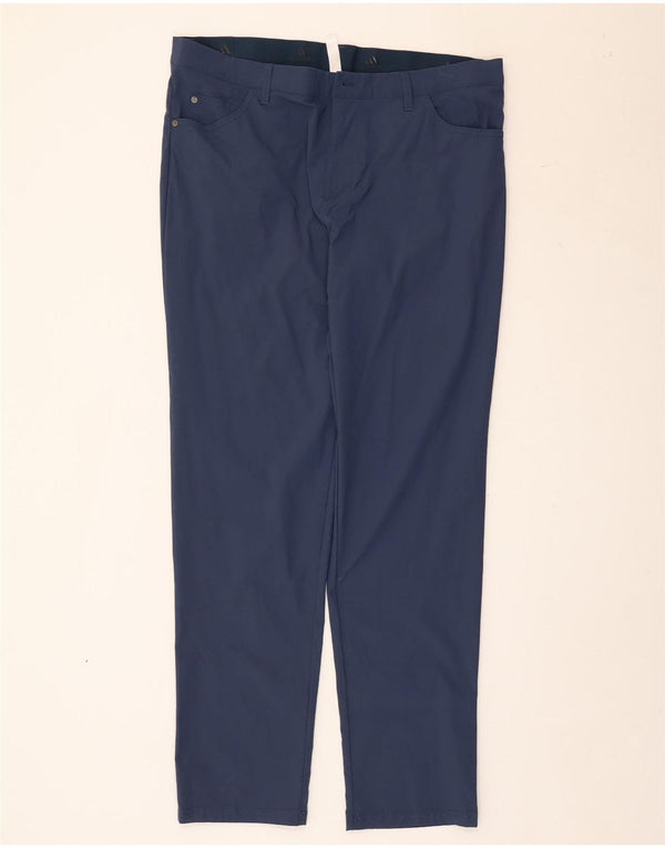 Adidas Slim Casual Bukser til mænd W36 L32 Marineblå polyamid